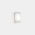 wall and ceiling luminaire SKAT MINI 200MM flat, impact resistant, on/off IP65, white 