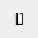 wall and ceiling luminaire SKAT MINI 200MM flat, impact resistant, on/off IP65, black 