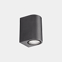 Wandarmatuur voor buitenshuis EKO SINGLE EMISSION GU10 down GU10 IP66, antraciet dimbaar
