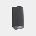 Wandarmatuur voor buitenshuis EKO DOUBLE EMISSION GU10 up down GU10 IP66, antraciet dimbaar