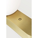 LEDS C4 Tafelarmatuur PERLINA TABLE met USB-aansluiting, CCT Switch, met stekker, met aanraakdimmer IP20, goud mat dimbaar