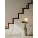 LEDS C4 Tafelarmatuur PERLINA TABLE met USB-aansluiting, CCT Switch, met stekker, met aanraakdimmer IP20, goud mat dimbaar