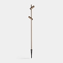 Armatuur met grondpen JUNCUS 2 HEADS 2-vlams IP66, bruin