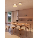 LEDS C4 wall and ceiling luminaire MISO � 433MM E27 IP20, white matt dimmable
