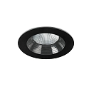 Plafondinbouwarmatuur DAKO FIXED 80MM stijf, incl. netvoeding, schakelbaar IP66, zwart 