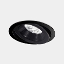 Plafondinbouwarmatuur DAKO ADJUSTABLE 200MM draaibaar, incl. netvoeding, schakelbaar IP66, zwart 