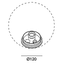 LEDS C4 Lampenvoet CISNE FLOOR - E27 zonder lampenkap E27 IP65, zwart dimbaar