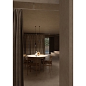 LEDS C4 Pendelarmatuur IRIS PENJANT TRIMLESS IP20, zwart