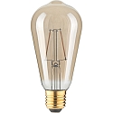Lichtbron Edison peervorm ST64 GOLD schakelbaar ST64 helder E27 2,5W 180lm 1800K 320� CRI 80-89 