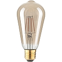 Lichtbron Edison peervorm ST64 GOLD schakelbaar ST64 helder E27 4,5W 380lm 1800K 320� CRI 80-89 