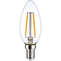 Filamentlamp kaarsvorm C35 E14 2,5W 250lm 2700K 320� CRI 80 