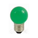 Decorative LED Mini-Globe G45, IP44, E27, 1W green / frosted