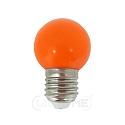 Decorative LED Mini-Globe G45, IP44, E27, 1W orange / frosted