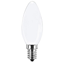 Filamentlamp kaarsvorm WHITE C35 E14 4,2W 470lm 4000K 320� CRI 80-89 