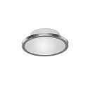Ceiling luminaire DISK-1, 1-flame, IP44, � 14.5cm, CCT, incl. GX53 8W 2700K/4000K 650lm, silver leaf