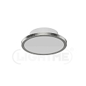 LightMe Ceiling luminaire DISK-1, 1-flame, IP44, � 14.5cm, CCT, incl. GX53 8W 2700K/4000K 650lm, silver leaf