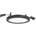 ceiling recessed luminaire AQUA PLANO � 14.7CM rigid, CCT Switch, switchable GX53 IP44, black matt 