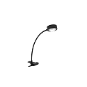 clamp lamp POWERLENS FLEX bendable GX53 IP20, satined, black matt
