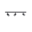 1-fase spot DESIGNLINE TUBE KIT set van 3 GU10, zwart