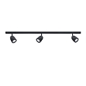 1-fase spot DESIGNLINE BELL KIT set van 3 GU10, zwart