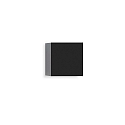 Wandarmatuur voor buitenshuis ARCA W100 SINGLE IP65, zwart dimbaar