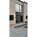 Lumexx Wandarmatuur voor buitenshuis ARCA XL W150 IP65, zwart dimbaar