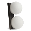 wall and ceiling luminaire PALLA DOUBLE IP20, titanium dimmable