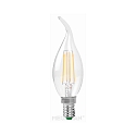 LED flurry candle shape filament lamp C35T, E14, 4W 2700K 400lm, clear