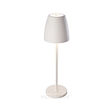 battery table lamp TAVOLA up / down, dimmable IP54, white, white matt dimmable
