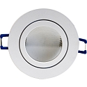 Megatron Plafondinbouwarmatuur DECOCLIC 68MM / GU10 + GU5.3 rond, stijf GU10 IP44, wit dimbaar