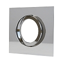 Plafondinbouwarmatuur DECOCLIC 68MM / GU10 + GU5.3 hoekig, draaibaar GU10 IP20, chroom, glanzend dimbaar