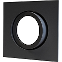 Megatron Inbouwbehuizing DECOCLIC 68MM / GU10 + GU5.3 hoekig, draaibaar, zwart mat
