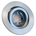 Inbouwarmatuur DECOCLIC KOIN DIM rond, draaibaar, set van 1 IP20, ijzer geborsteld dimbaar 7,6W 550lm 3000K 38� 38� CRI > 97