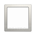 Decorative cover for PANO DIM CCT SQUARE, brushed steel, for 14 x 14cm (MT76114)