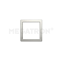 Decorative cover for PANO DIM CCT SQUARE, brushed steel, for 16.5 x 16.5cm (MT76115)