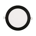 Inbouwdownlight LED PANEL FLAT 170 R SCCT DIM C rond, CCT Switch IP44, zwart dimbaar
