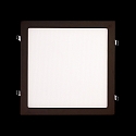 Inbouwdownlight LED PANEL FLAT 300 Q SCCT 350MA PRISM hoekig, CCT Switch, UGR < 19, excl. netvoeding IP20, zwart dimbaar