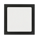 Onbouwdownlight LED PANEL FLAT 220 Q SCCT MP hoekig, CCT Switch, schakelbaar, multipower IP44, zwart 