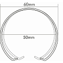 nobil� Snap ring EBL C 3840 / C 1830, chroom