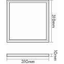 nobil� Opbouw-/inbouwarmatuur LED PANEL Q1 DIM 1-10V hoekig IP40, aluminium dimbaar