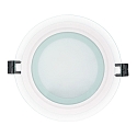 LED paneel LED GLAS PANEL 160R DTW Dim-To-Warm, dimbaar 10W 50 - 850lm 2000 - 3000K 120� 120� CRI >80