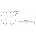 nobil� LED paneel LED PANEL AUFBAU 220 Q, dimbaar 16W 1040lm 3000K 120� 120� CRI >80