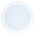 Inbouwdownlight LED PANEL FLAT 105 R 350MA IP44 rond, excl. netvoeding IP44, wit dimbaar