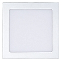 Inbouwdownlight LED PANEL FLAT 130 Q DTW 350MA OPAL hoekig, Dim-To-Warm, excl. netvoeding IP20, mat, titaan dimbaar
