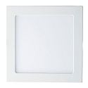 Inbouwdownlight LED PANEL FLAT 300 Q DTW 350MA OPAL hoekig, Dim-To-Warm, excl. netvoeding IP20, mat, titaan dimbaar