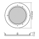 Lens voor LED HIGH BAY 184/240, zwart, transparant