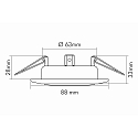 nobil� Downlight C 3830 draaibaar IP20, rvs dimbaar