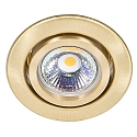 Recessed spot DOWNLIGHT C 3840, � 7cm, swiveling, brushed brass
