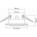 nobil� Recessed spot DOWNLIGHT C 3840, � 7cm, swiveling, black