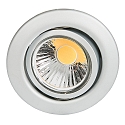 Downlight D 3830 draaibaar IP20, chroom mat dimbaar